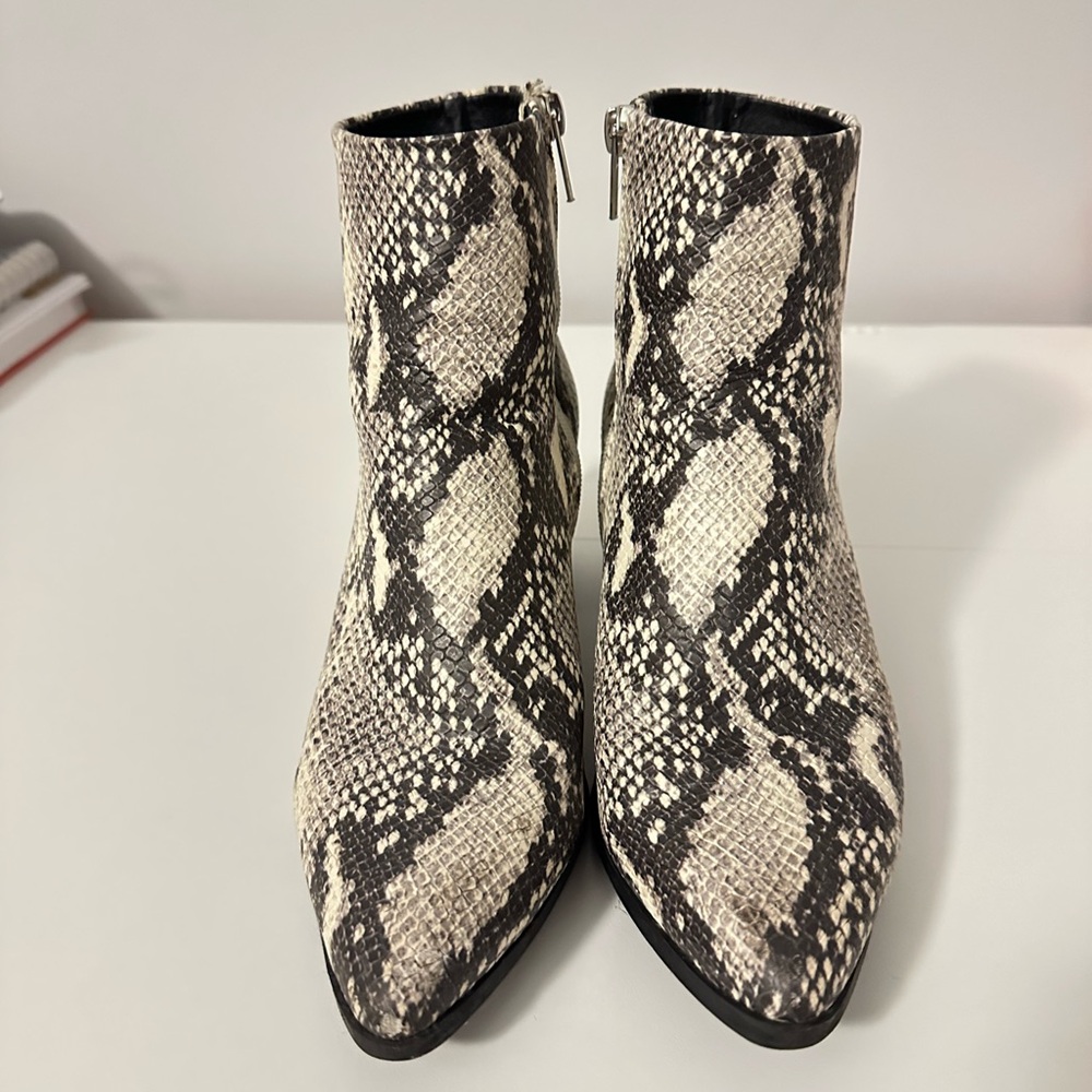 Snakeskin Ankle Boots